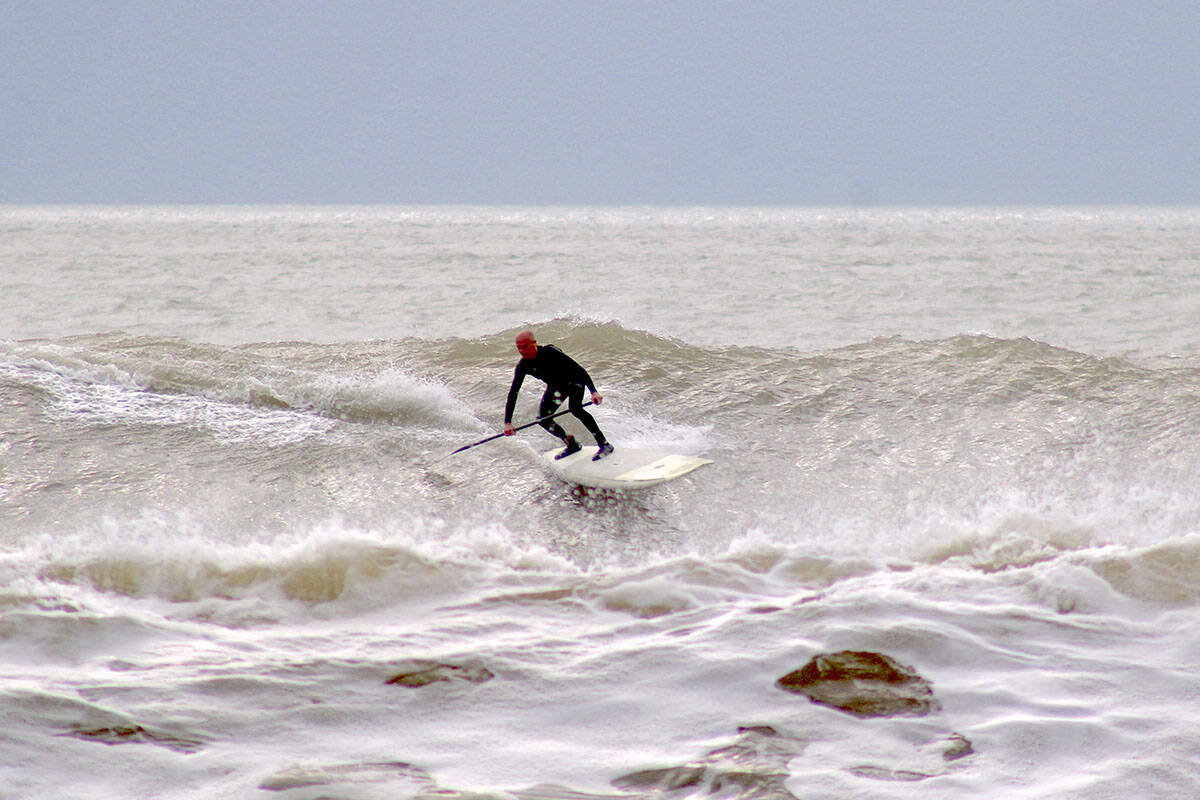 Gavin Bowdon riding a wave the afternoon of the accident. | Photo: Neil Phillips